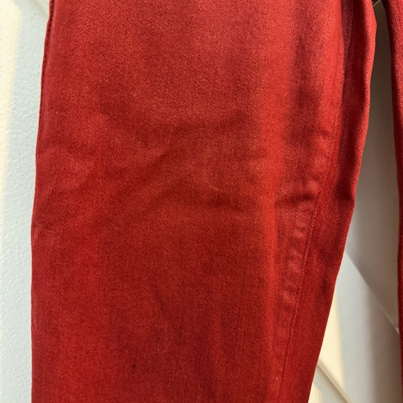 Citizens of Humanity Rocket Slick Coated High Rise Skinny Jeans Red Sz 26 - Picture 5 of 15